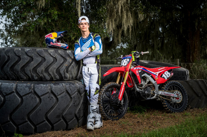 Jett Lawrence at Moto Sandbox in Groveland, Florida, USA on 23 October, 2020. // Garth Milan/Red Bull Content Pool // SI202011300514 // Usage for editorial use only //