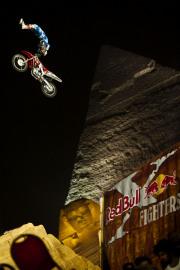 US rider Lance Coury performs in the final of the second stage of the Red Bull X-Fighters World Series in front of the Pyramids of Giza in Egypt on May 14, 2010. 12.000 spectators watched the event  in front of the Sphinx sculpture  which was won by U.S. Adam Jones ahead of Norvegian Andre Villa and U.S. Nate Adams.The 2010 Red Bull X-Fighters World Tour will be continued in June in Moscow.Free image for editorial usage only: Photo by Balazs Gardi for Global-NewsroomNO SALES. NO ARCHIVES. FOR EDITORIAL USE ONLY. NOT FOR SALE FOR MARKETING OR ADVERTISING CAMPAIGNS.
For more pictures, videos and TV material go to
www.global-newsroom.com
info: +43 676 9364 137