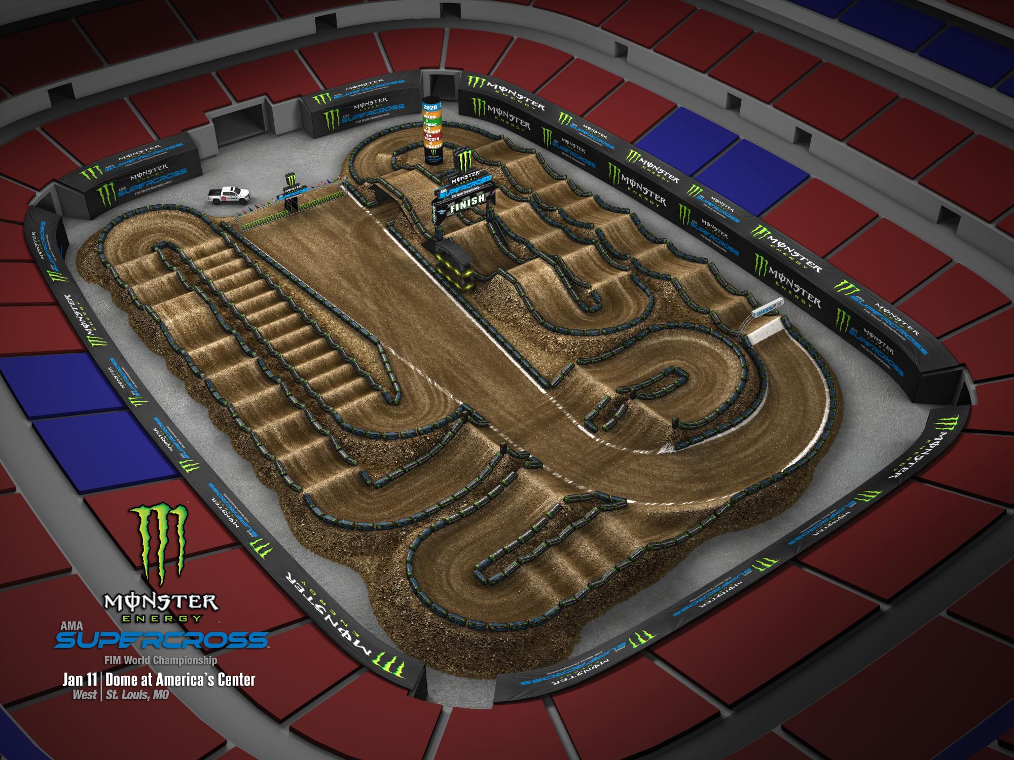 2020 Monster Energy Supercross Series Track Maps - Swapmoto Live