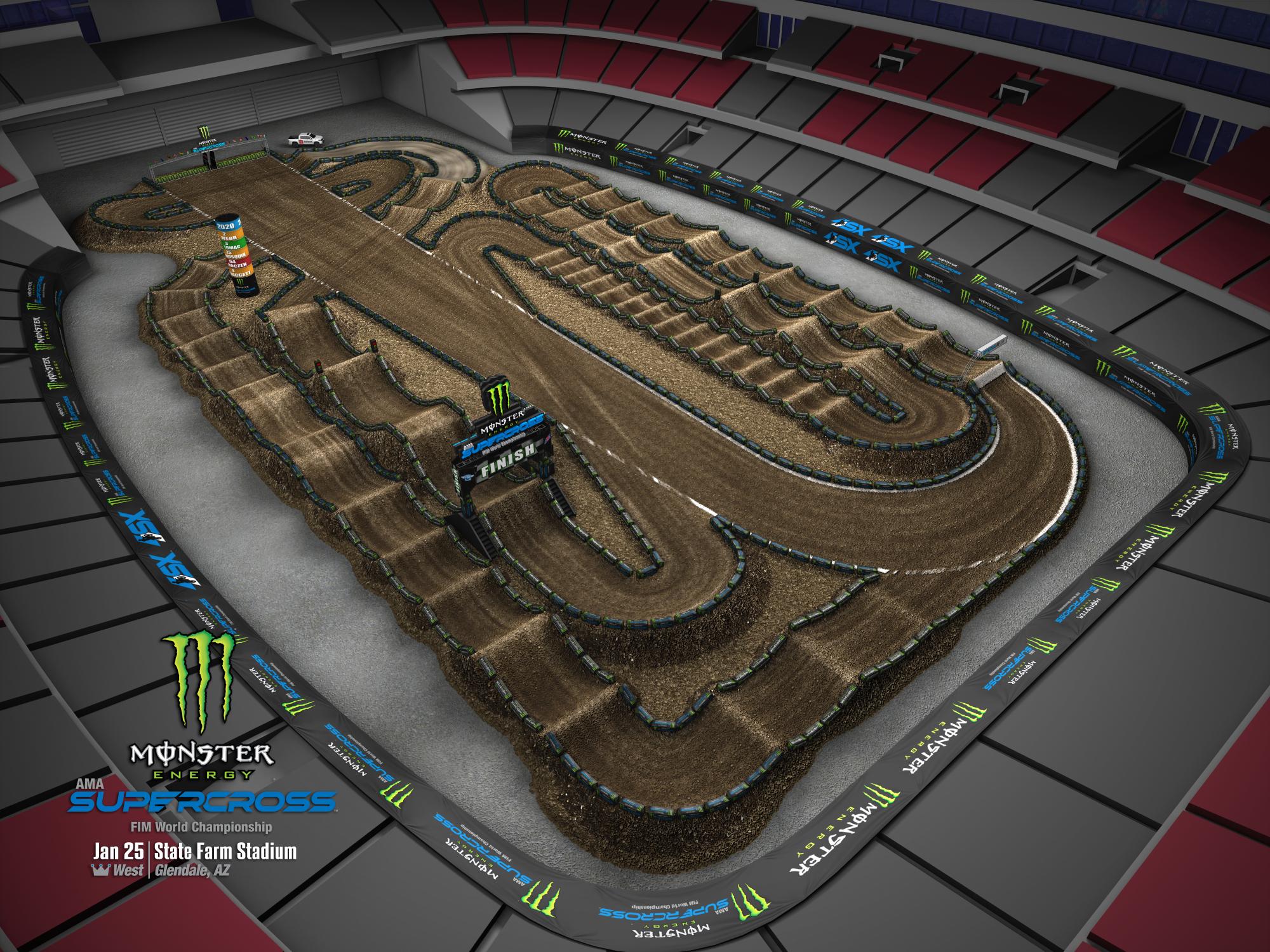 2020 Monster Energy Supercross Series Track Maps - Swapmoto Live