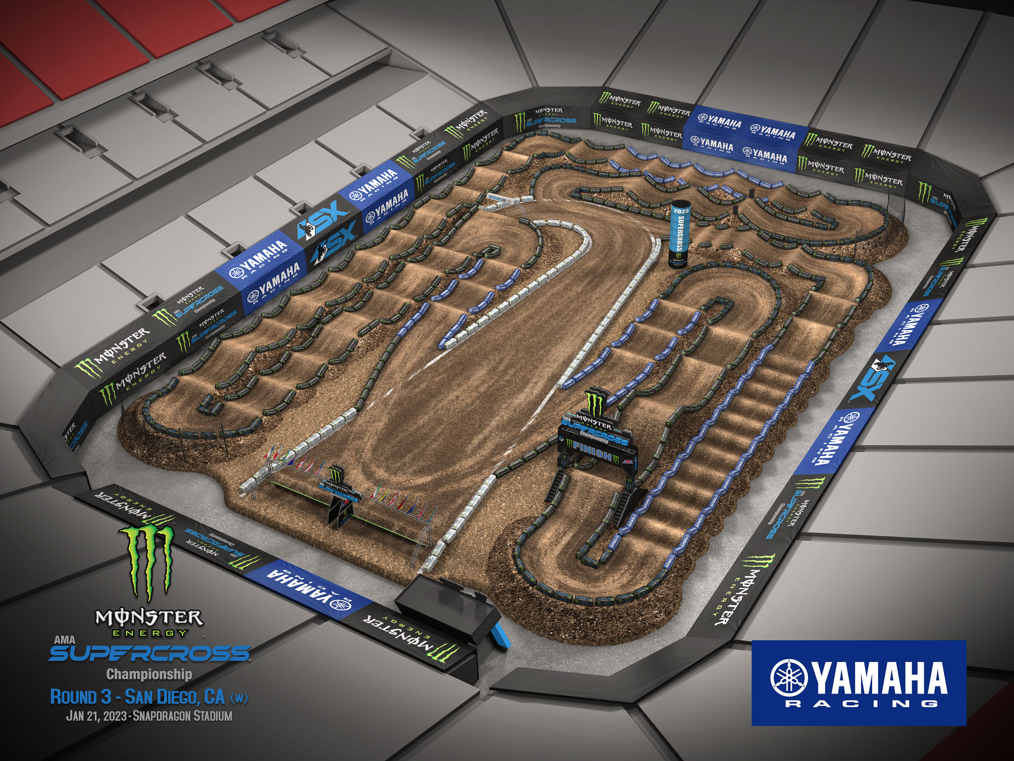 2023 Monster Energy Supercross Track Maps & Race Details Swapmoto Live